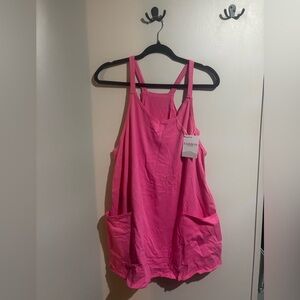 Pink Sleeveless Top with Pockets